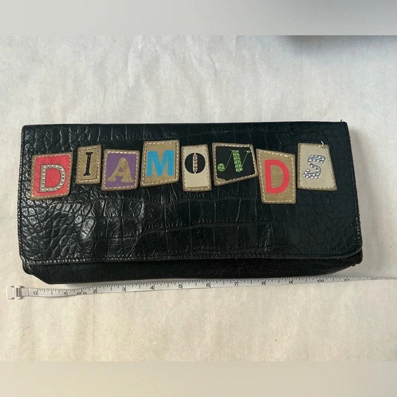 Rare Barbara Rihl Women Black Crocodile Leather Clutch One Size - Picture 2 of 8